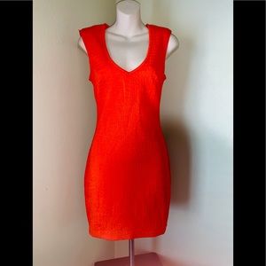 NWOT 2Bebe Beautiful orange cocktail dress
